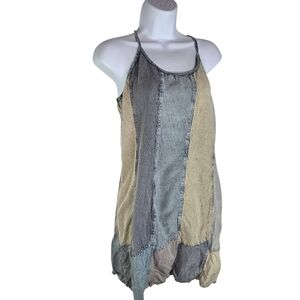 Vtg Sacred Threads Patchwork Hippie Boho Sundress